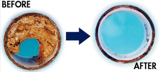 Power Flushing Before and After