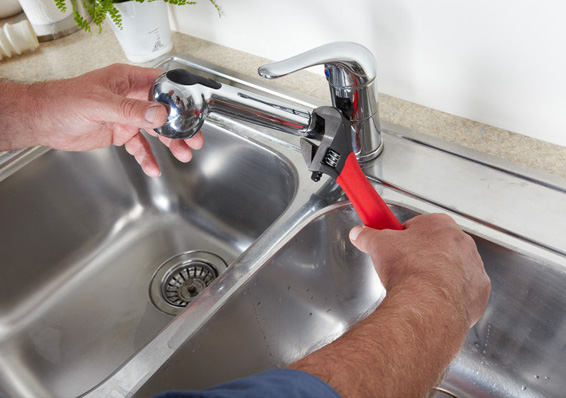 Plumber Repairing Sink